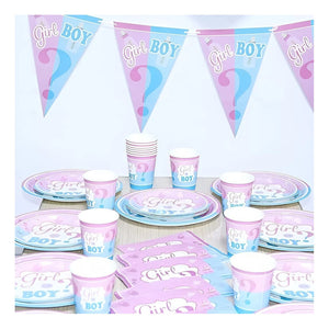 Kit De Decoracion Globos Confetti Baby Shower 16p Revelacion De Genero Niña O Niño Adornos Globos Girl Boy Globos Negros Globo Revelacion Confeti Cotillon Revelacion De Sexo Pasteleriacl