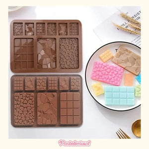 Moldes De Chocolate Moldes Barra De Chocolate Silicona B9 Molde Para Chocolate Artesanal Molde De Silicona Profesional Para Repostería Molde De Silicona Para Barras Tipo Tabletas Pasteleriuscl