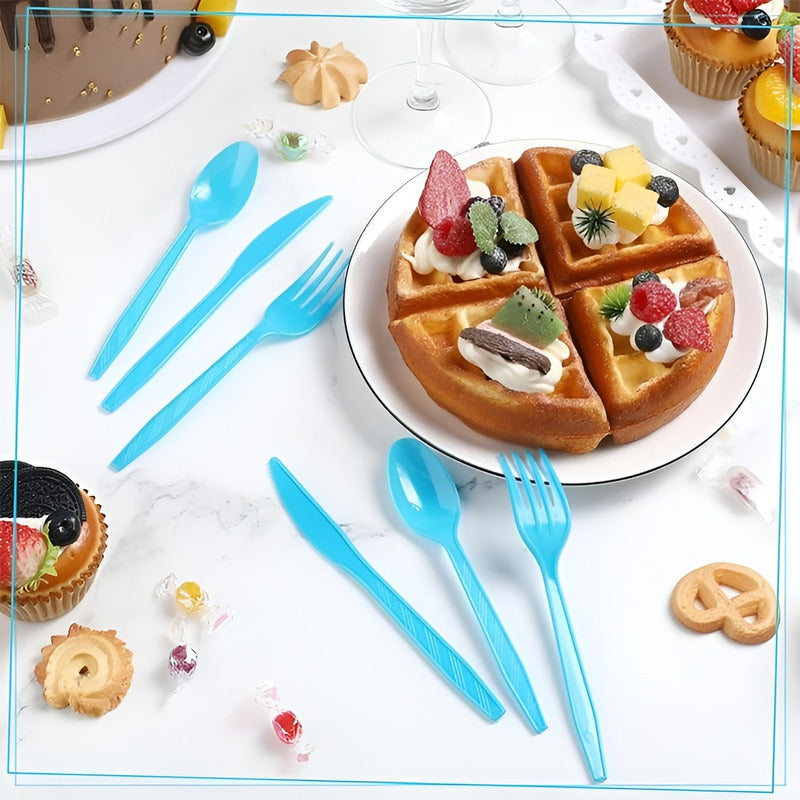 Set Cumpleaños Vaso Servilleta Platos Desechables 20p/p Cele Celeste