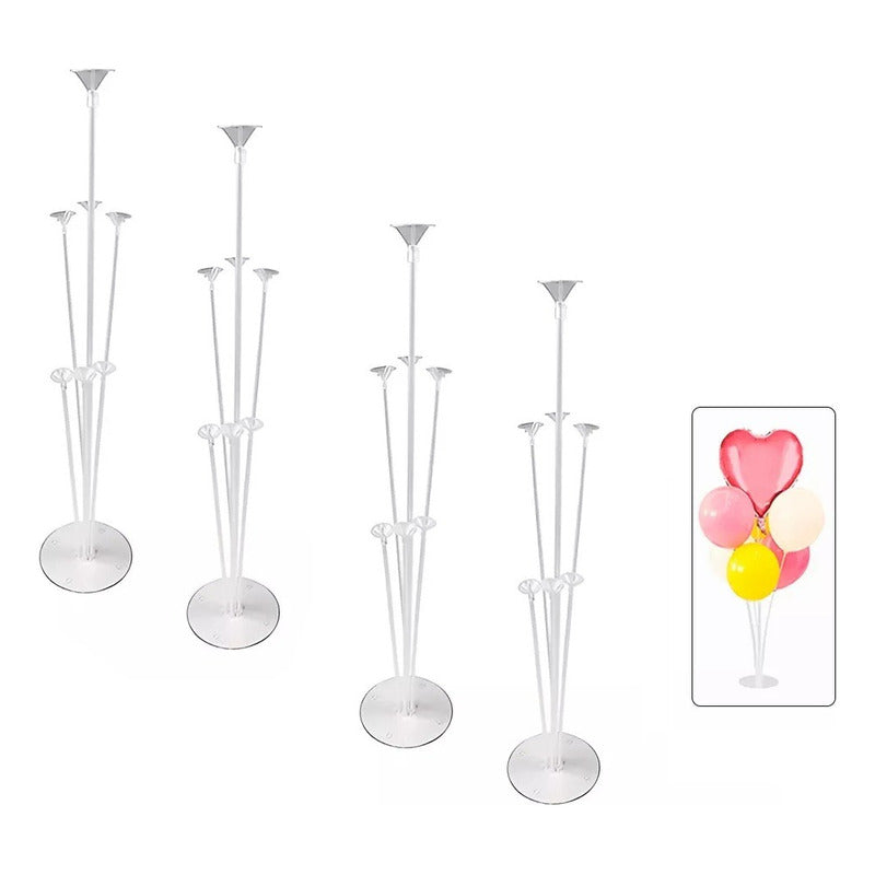 X4 Soporte De Globos Varillas Para Globos Varilla De Globos  Transparente