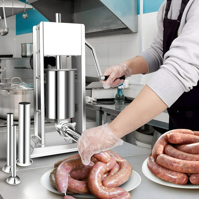 Embutidora Vertical Acero Inoxidable Embutidoras Manual 7l Embutidora 7l