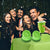 Set Cumpleaños Servilletas Vaso Plato Desechable Verde 20p/p
