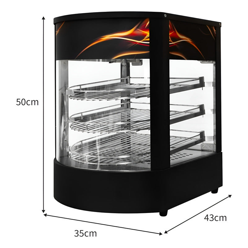 Mantenedores De Fritura Vitrina Caliente Mantenedora 3 Nivel Vitrina Caliente 3 Niveles