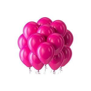 Pasteleriacl Pack 25 Set De Cumpleaños Globos Cumpleaños Globo Metalizado Color Fucsia 103584