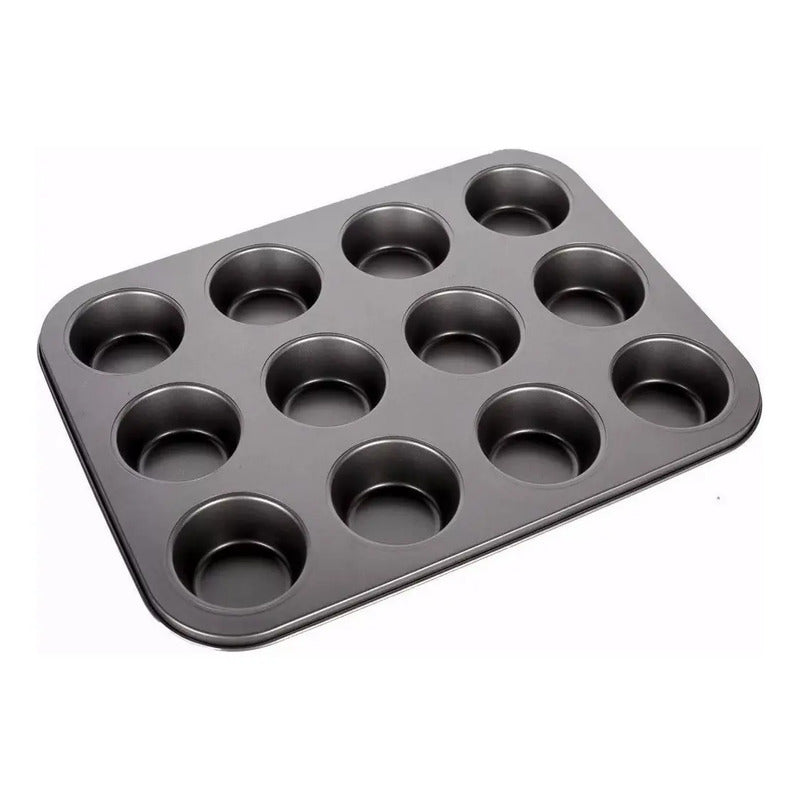 Pack X2 Moldes 12 Cupcakes Molde Cupcake Moldes Muffin Gris Gris Claro