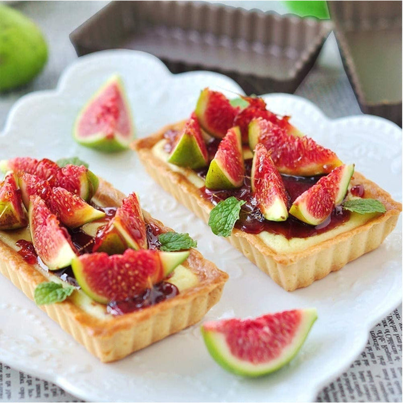 Pack X6 Moldes Desmontables Rectangular Molde Individual 12c Gris