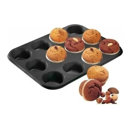 Pack X2 Moldes 12 Cupcakes Molde Cupcake Moldes Muffin Gris Gris Claro