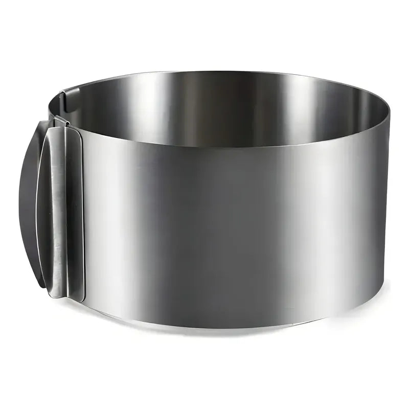 Molde De Torta Moldes Para Tortas Anillo Redondo Ajustable Gris Claro