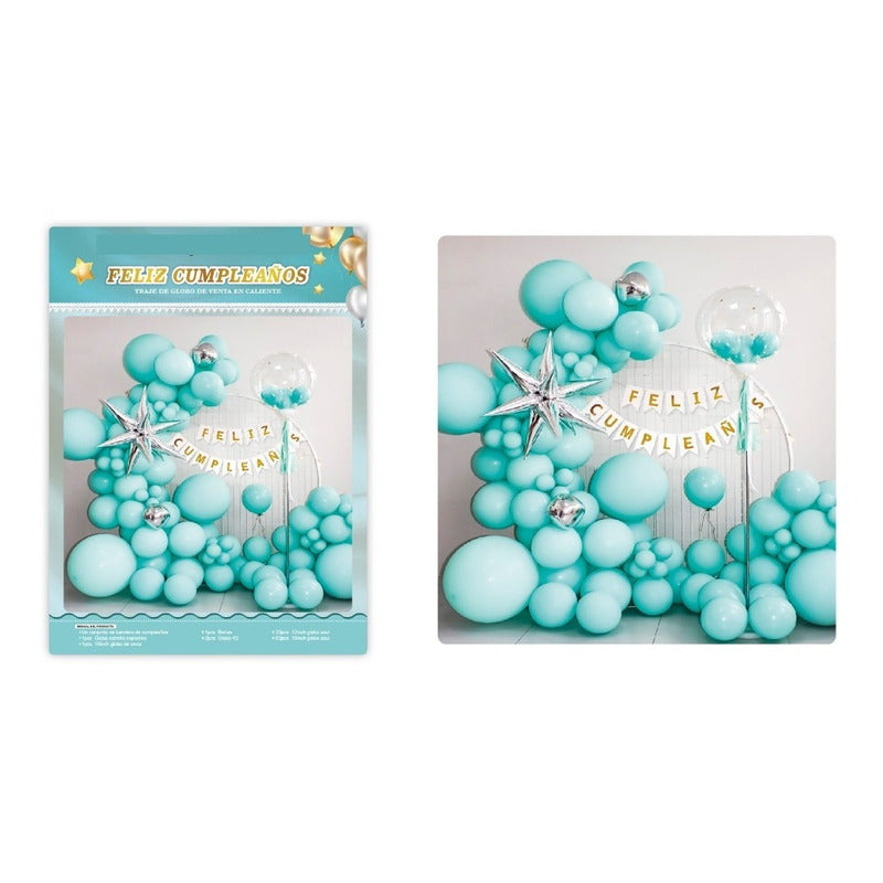 Pack 86 Globos Cumpleaños Globos Feliz Cumpleaños Globo 1474 - - Pack X86 Globos 1474