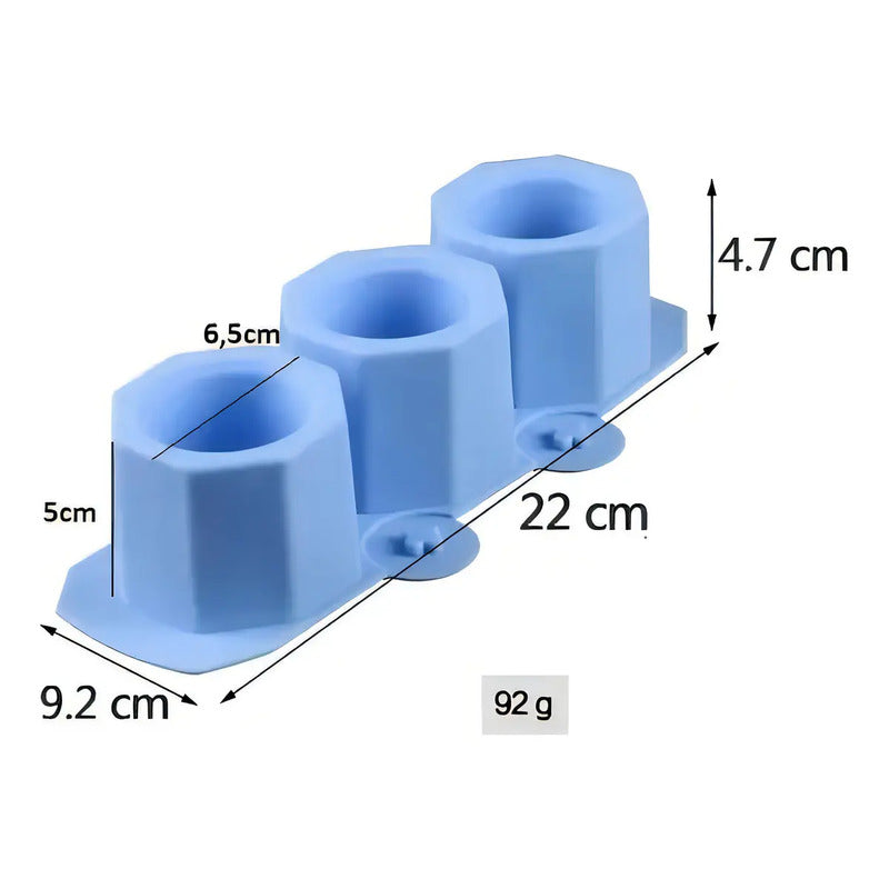X2 Moldes De Silicona Maceta Molde Para Yeso Molde Para Vela Moldes Reutilizables De Yeso De Arcilla De Hormigón Para Macetas Caseras Para Suculentas Decoración Duradera Del Hogar Pasteleriuscl