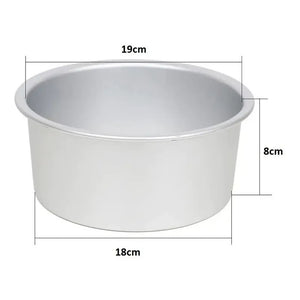 Molde Queque Redondo Molde Torta Molde Queques Aluminio 18cm Gris Claro