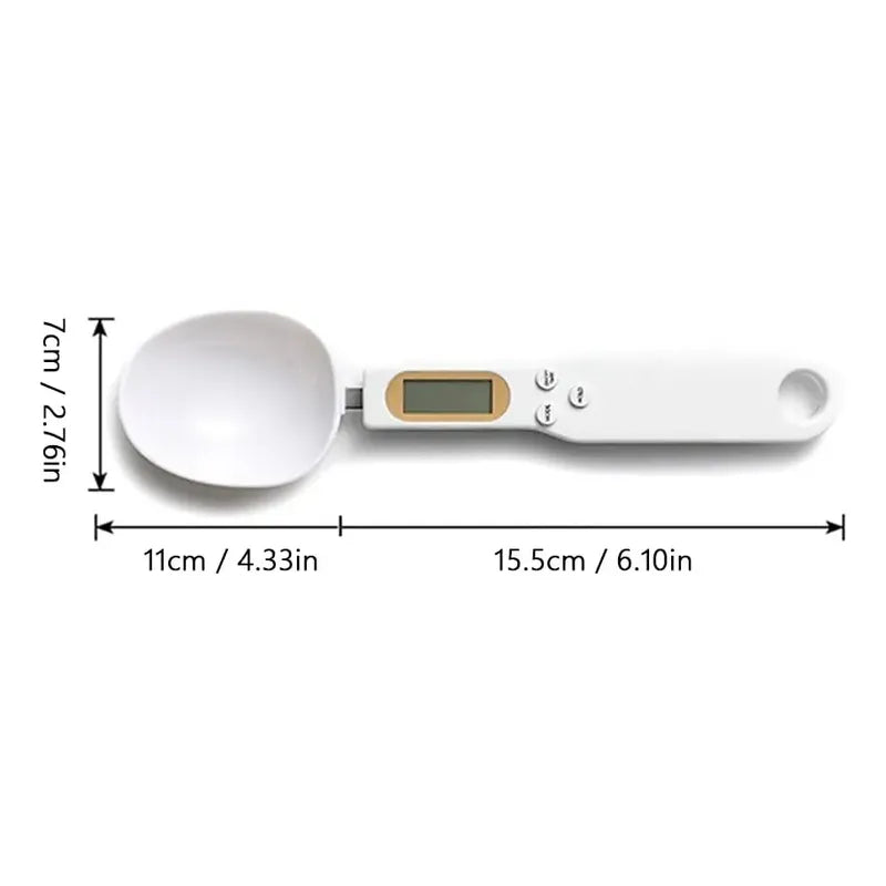Balanza Cocina Gramera Cocina Pesa Gramera Cuchara 500 Grs Blanco 500 G