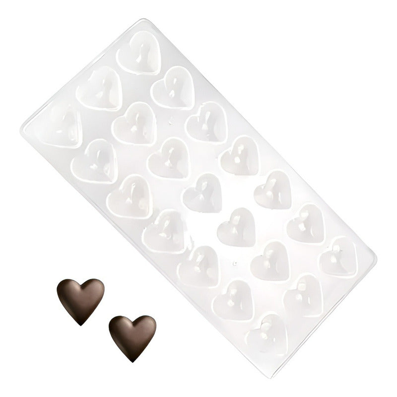 Molde Chocolate Acrilico Moldes De Chocolate Molde Corazón Transparente