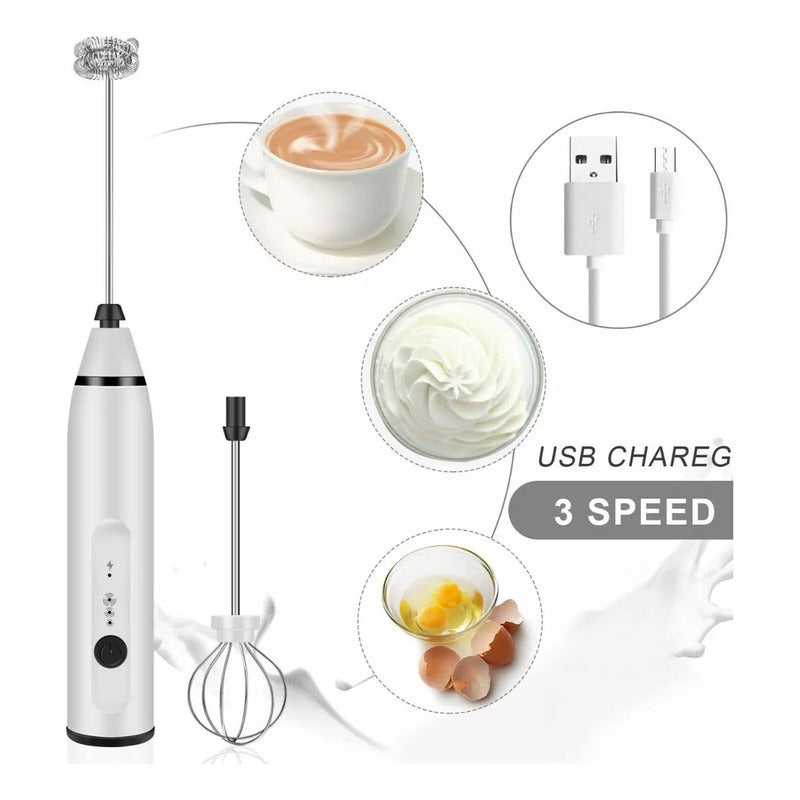 Batidora Electrica Mini Batidor Espumador De Leche Batidoras