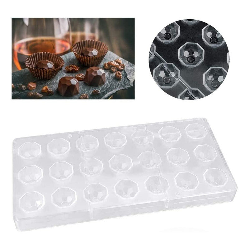 Moldes Chocolate Moldes De Chocolate Policarbonato Diamante Transparente