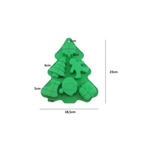 Molde De Silicona Molde Navidad Moldes Navideños Arbol Regal