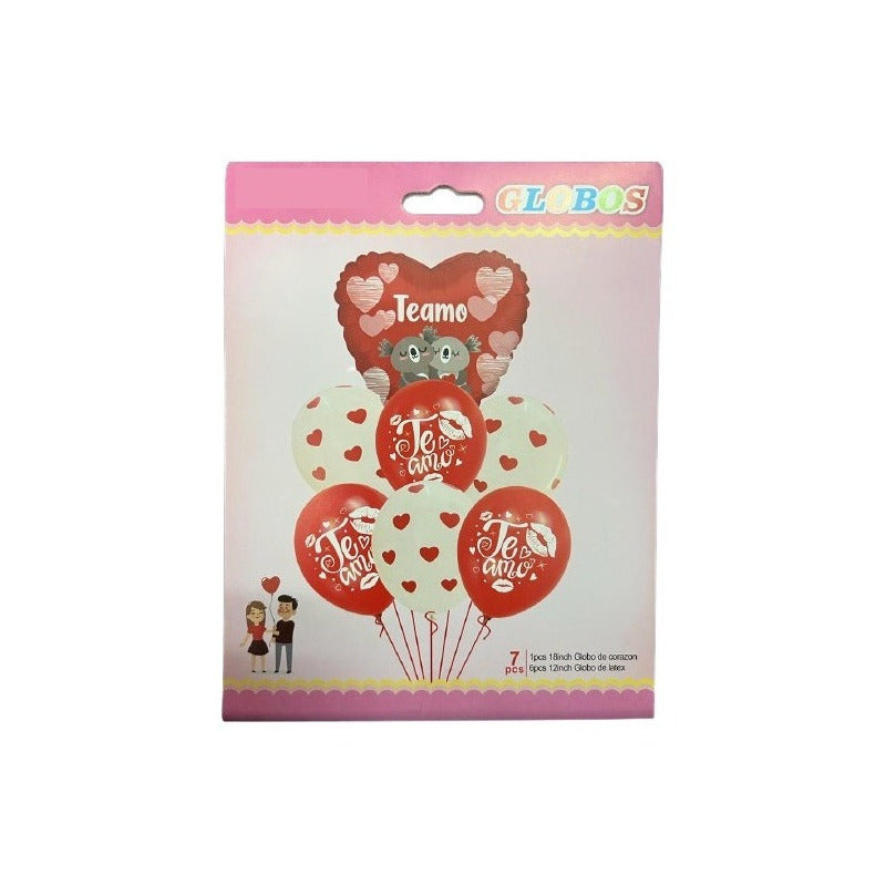 7 Globo Metalico Globo Te Amo Globos De Corazon Globo Amor
