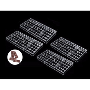 Pack 4 Molde Chocolate Policarbonato Moldes Barra Chocolate4 Transparente
