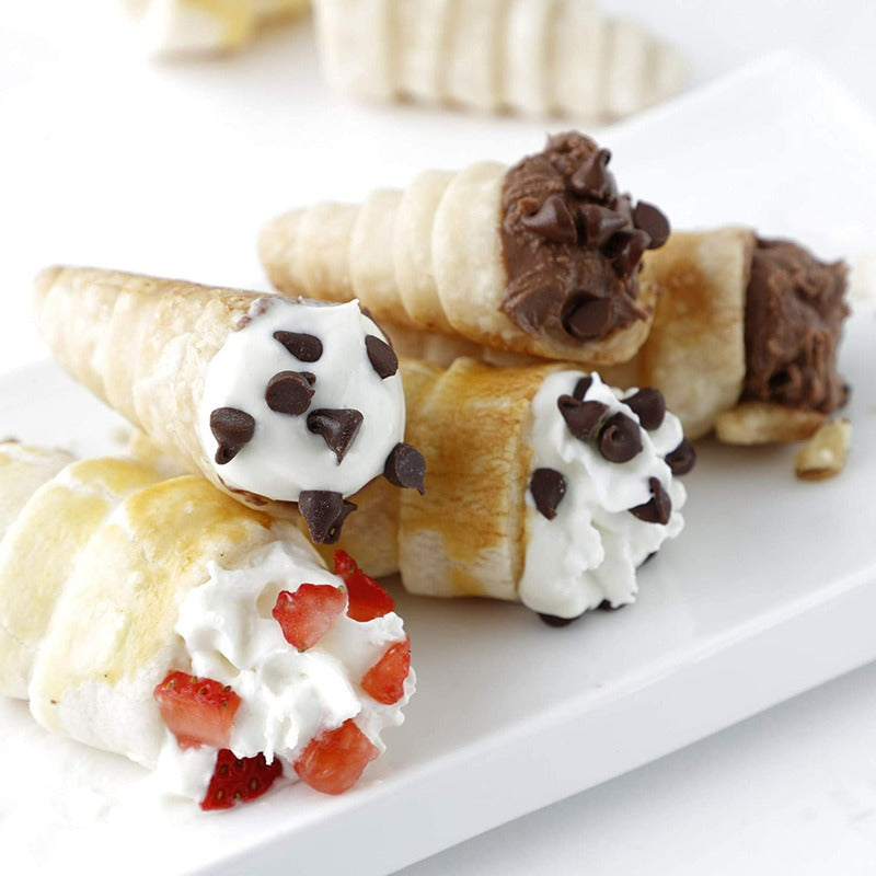 X120 Cono Molde Para Cannoli Cachito Croissant Pan Danes Gris