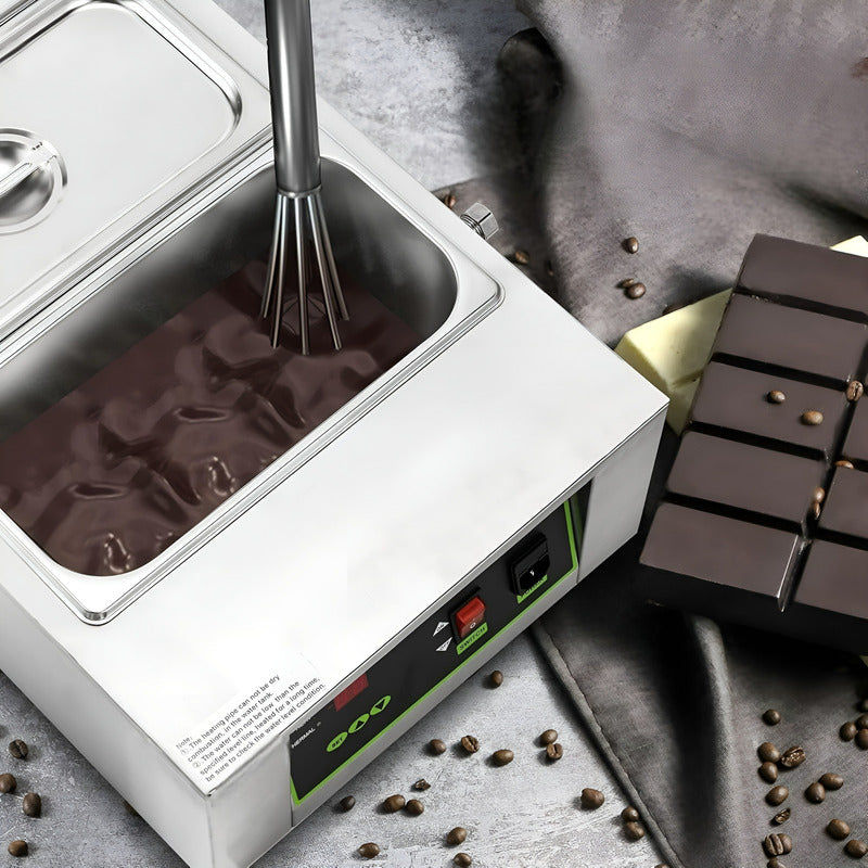 Olla Para Fundir Maquina Derretir Chocolate Olla Fondue 3cav Plateado