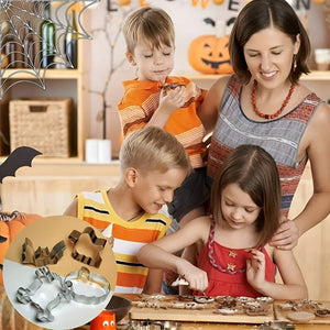 Pack X4 Moldes Galletas Halloween Cortador De Galletas