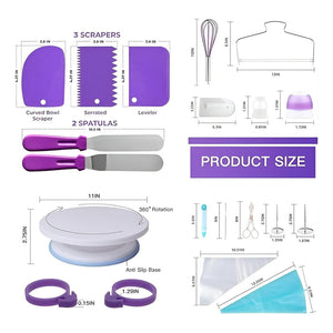 Set De Pasteleria Articulos De Reposteria Decoracion 137pcs