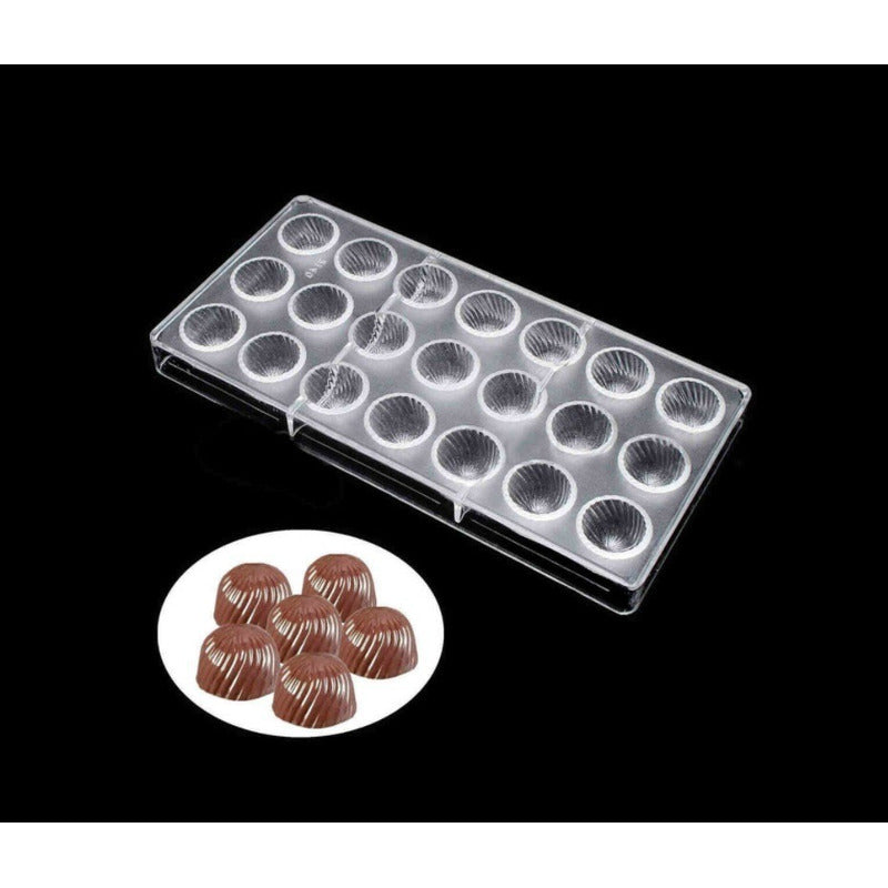 Moldes Chocolate Moldes De Chocolate Policarbonato Trufa Gris