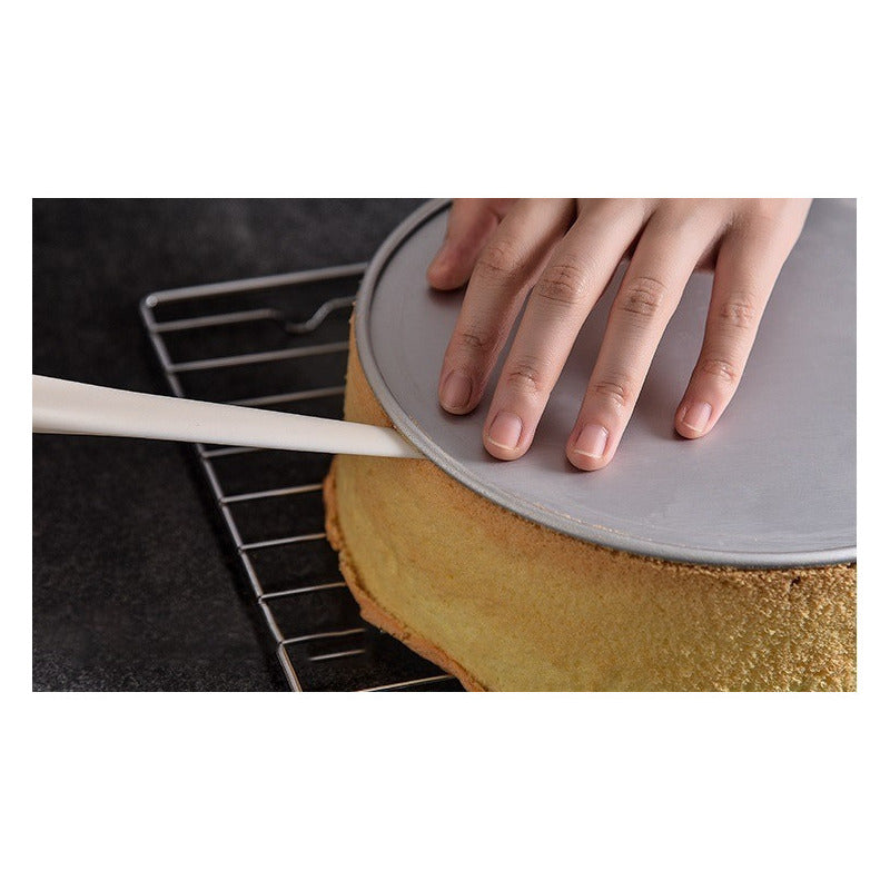 Molde De Aluminio Para Torta Molde Desmontable Molde 24x10cm Gris
