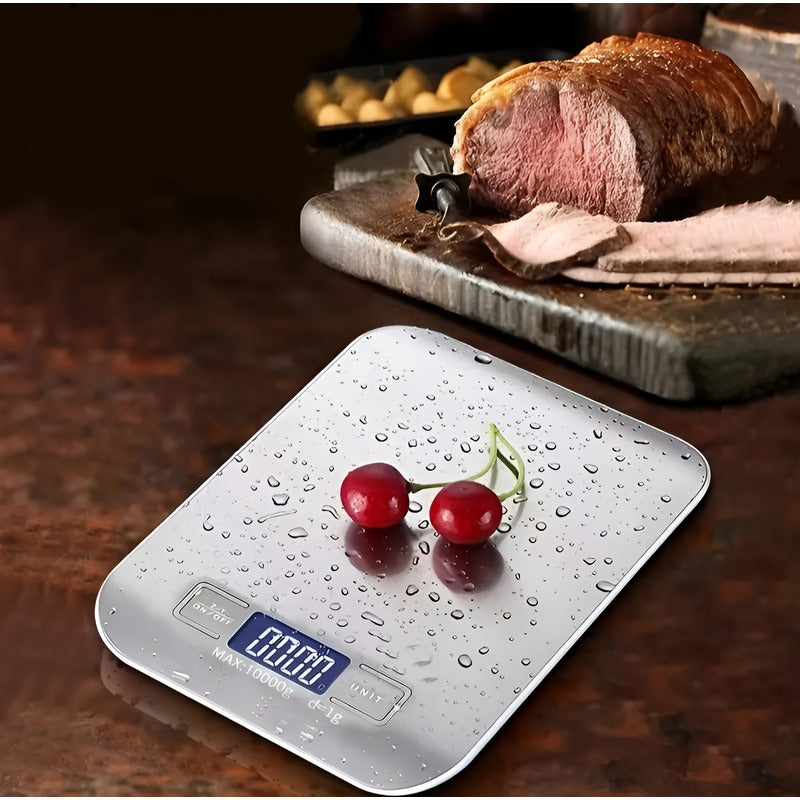 Balanza Digital Multiuso Pesa Digital Bascula Digital 299 Plateado 5 Kg