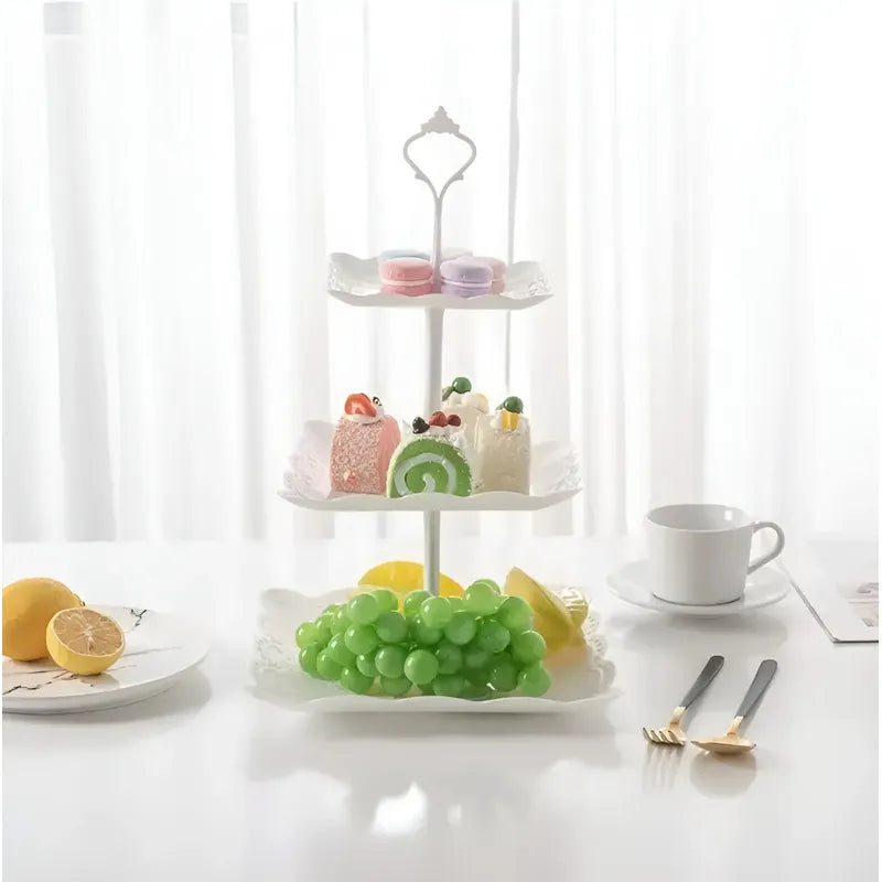 Porta Cupcakes Queques Base Mini Tortas Torre Porta Cupcake  Blanco