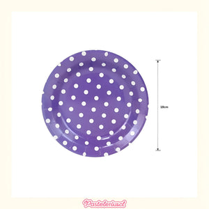 10 Platos Desechables Platos De Papel Platos Cumpleaños 18cm Violeta