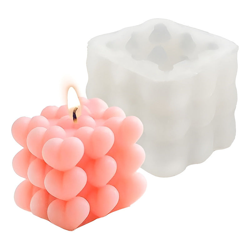 Pack X4 Moldes Para Hacer Velas Molde Para Velas Corazon 3d Molde Vela Corazon 3d