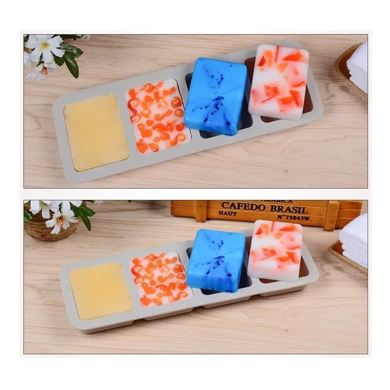 Moldes Silicona Molde De Silicona De Jabon Molde Jabon 4cavi Moldes De Silicona Loción De Bombas De Baño Para Hacer Jabón Moldes De Silicona Jabon Silicona Molde De Jabon Cuadrado Pasteleriuscl Gris