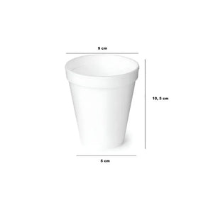 Set 100 Vasos Termicos Vasos Desechables Vaso Descartable Vasos De Plumavit Vaso Cafe Vaso Plumavit Vaso De Cafe Vaso Para Te Vaso De Te Vaso De 10oz Vaso De 296ml Pasteleriuscl Blanco