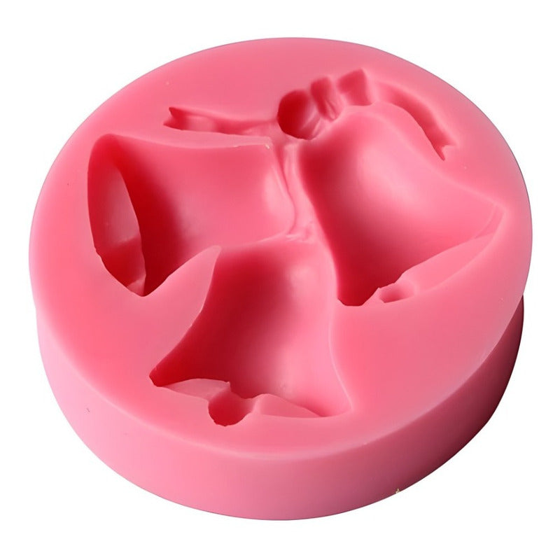 Molde De Silicona Molde Campanas Molde Fondant Campanas 2313 Rosa Campanas 2313
