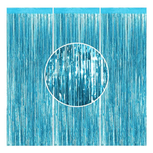 Guirnalda Papel Metalizado Azul Claro 2m Pastelería Cl Decoracion Fiesta