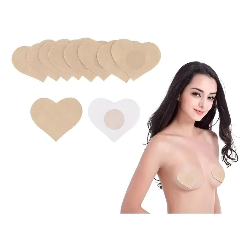 Pack X10 Cubre Pezón Pezoneras Parches Pezoneras Adhesivas