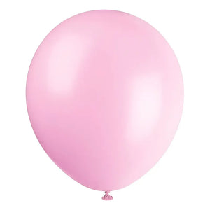 Pack 50 Set De Cumpleaños Globos Cumpleaños Globo Metalizado Rosado 25 Cm