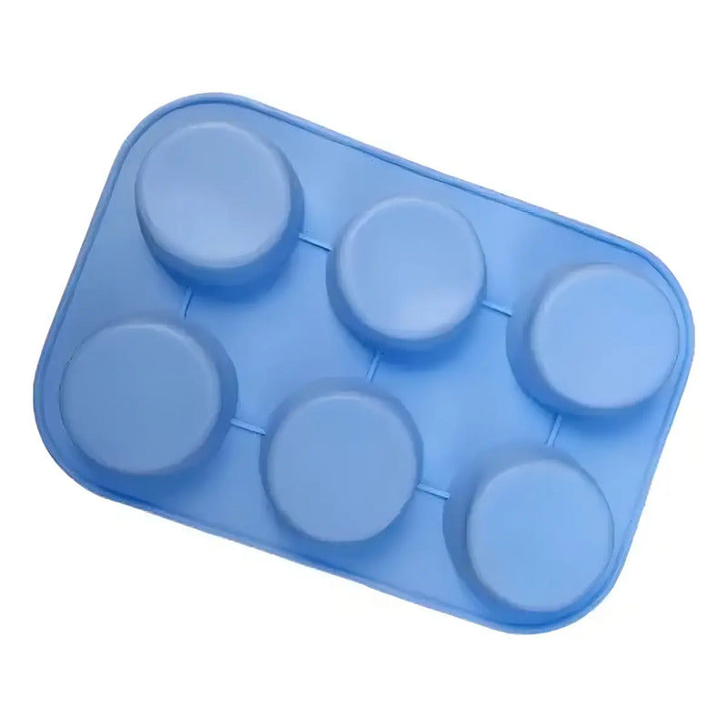 Pack X2 Moldes Silicona Multicolor 6 Cupcakes Pasteleria Pasteleriuscl