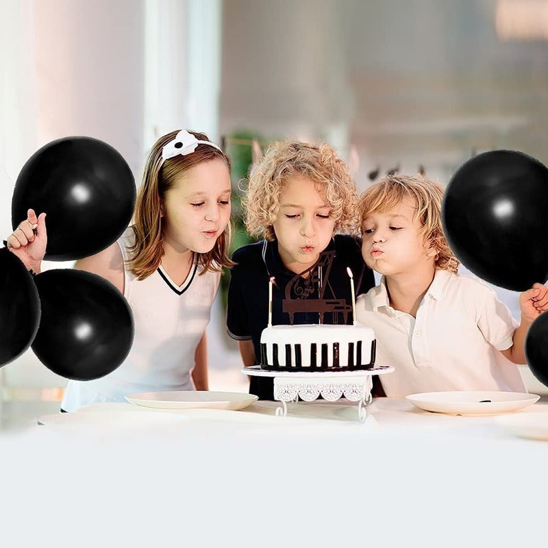 Pack X25 Set De Cumpleaños Globos Cumpleaños Globos Negro