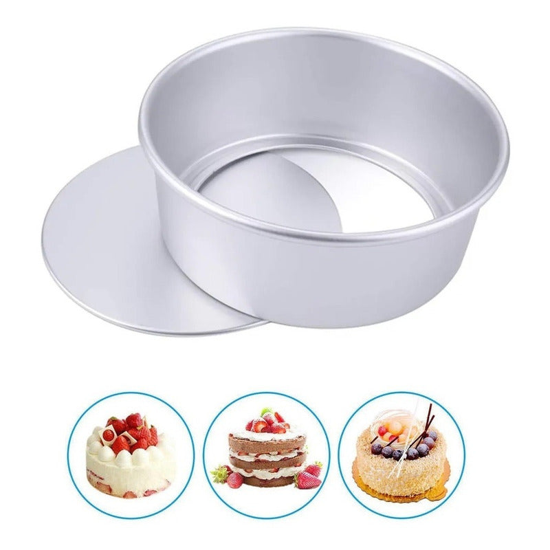 Molde De Aluminio Para Torta Molde Desmontable Molde 20x10cm Gris Desmontable Torta Aluminio 20x10cm