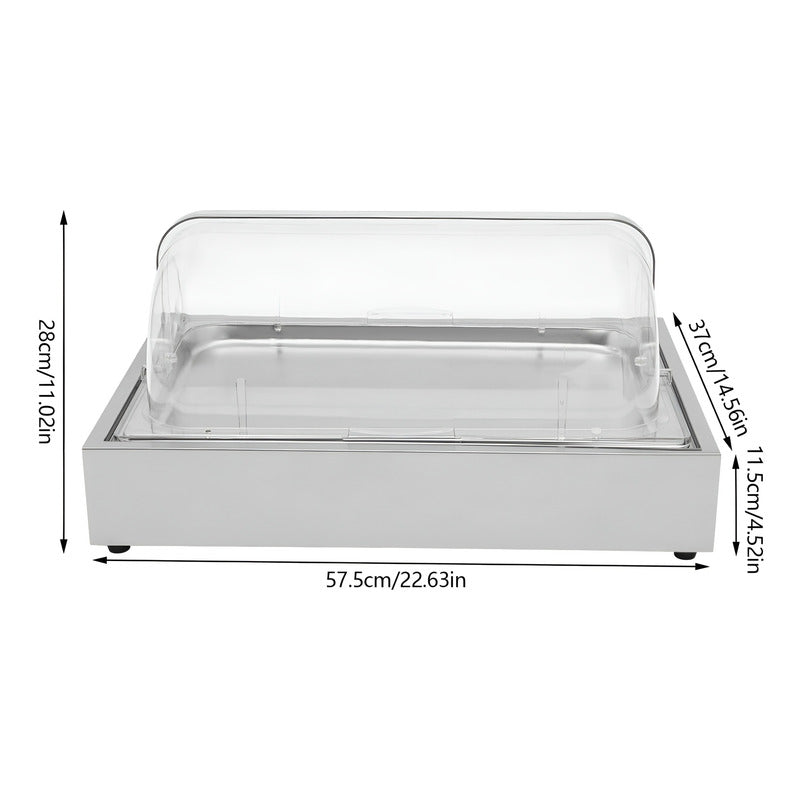 Bandejas Acero Inoxidable Rectangular Bandeja Autoservicio Plateado