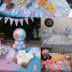 Globos Revelacion De Genero Globos Confetti Baby Shower 16p