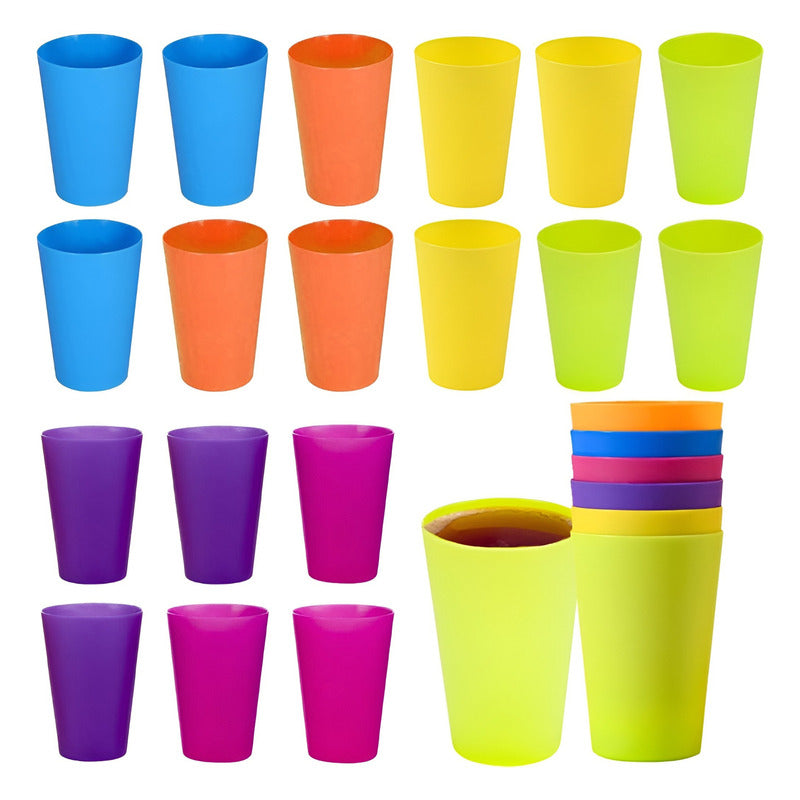24 Set De Vasos Vasos Plastico Vasos Reutilizables De Fiesta - Al Azar
