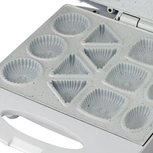 Maquina Para Hacer Galletas Maquina Manuales 13 Moldes 1400w Plancha Para Hornear Máquina Eléctrica Para Hacer Galletas... Blanco