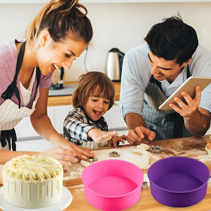 X2 Molde Silicona Molde De Torta Molde De Silicona Mini 20cm - Multicolor / Pequeño 20cm