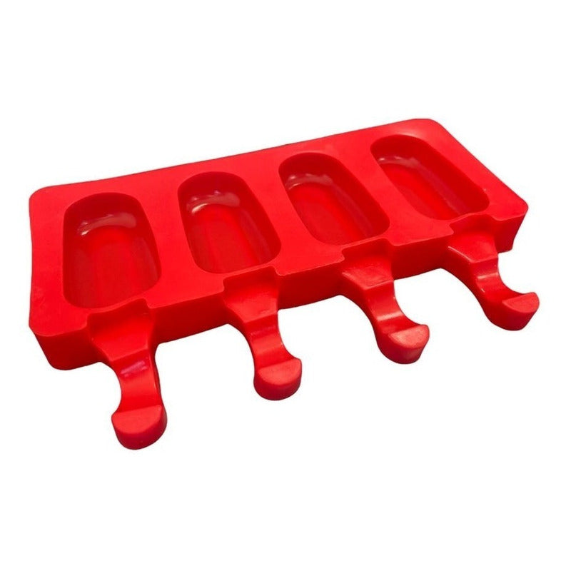 Moldes De Silicona Para Helados Molde Paletas Helado Mini418 Blanco