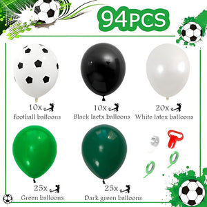 Arcos De Globos Decoracion Globos Verde Globos Futbol 94pcs