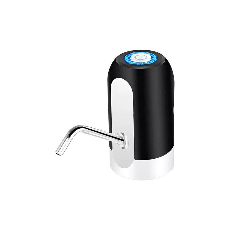 Bomba Dispensador Usb Agua Electrónico Recargable De Bidon Blanco/negro