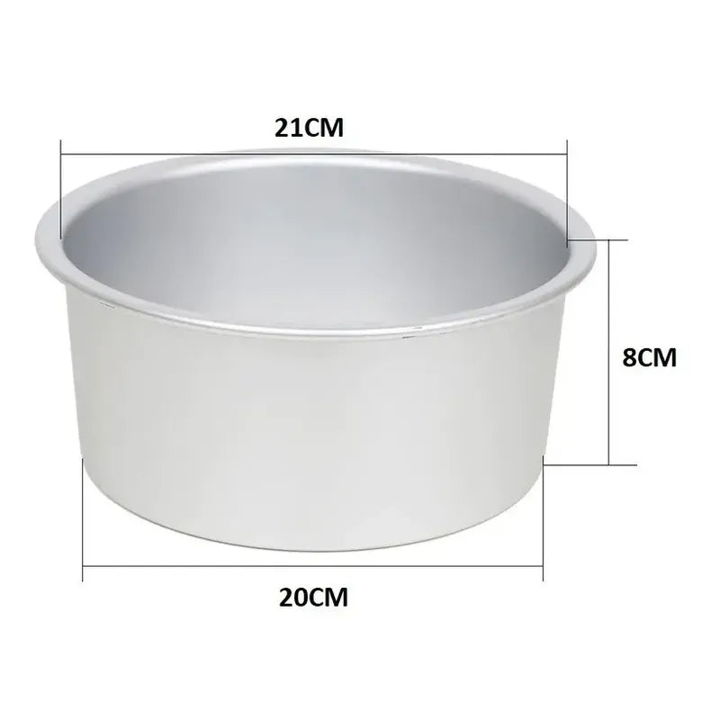 Molde Torta Moldes De Torta Molde Queque Molde Aluminio 20cm Gris Claro